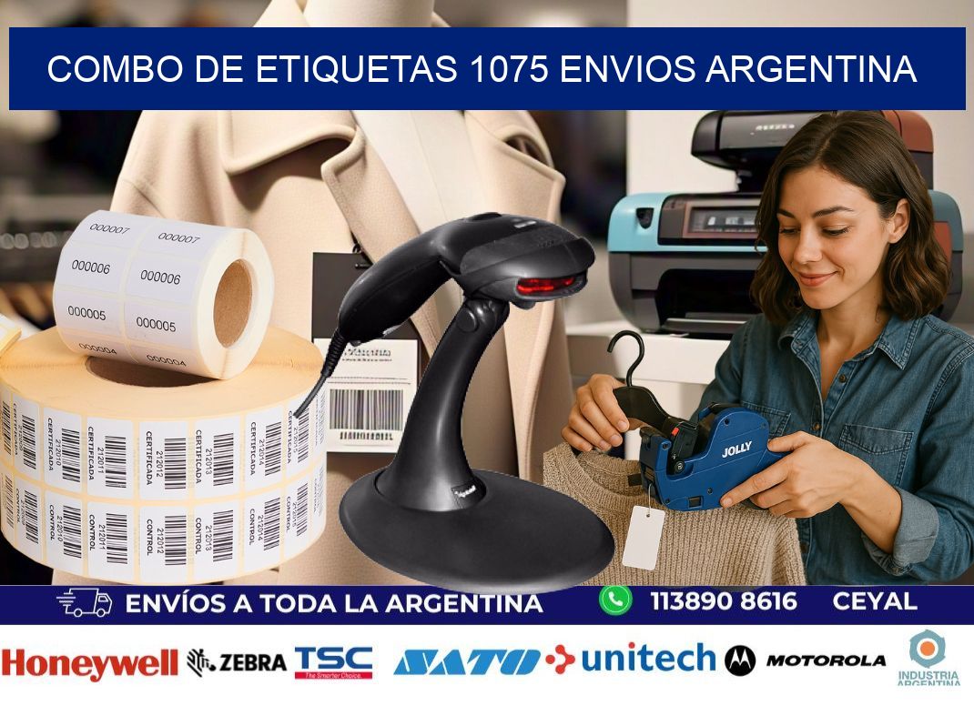 Combo de etiquetas 1075 ENVIOS ARGENTINA