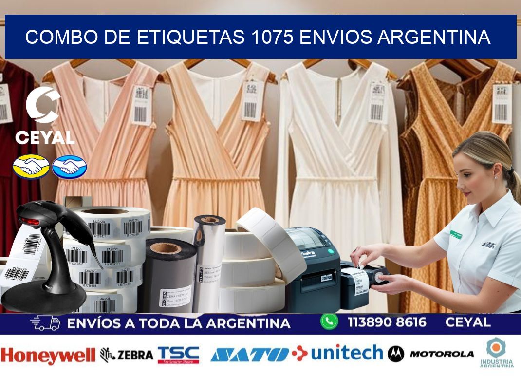 Combo de etiquetas 1075 ENVIOS ARGENTINA