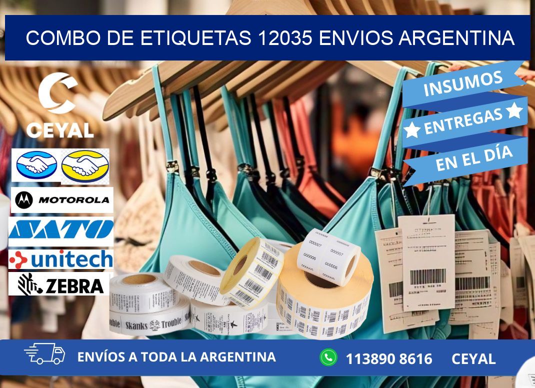 Combo de etiquetas 12035 ENVIOS ARGENTINA