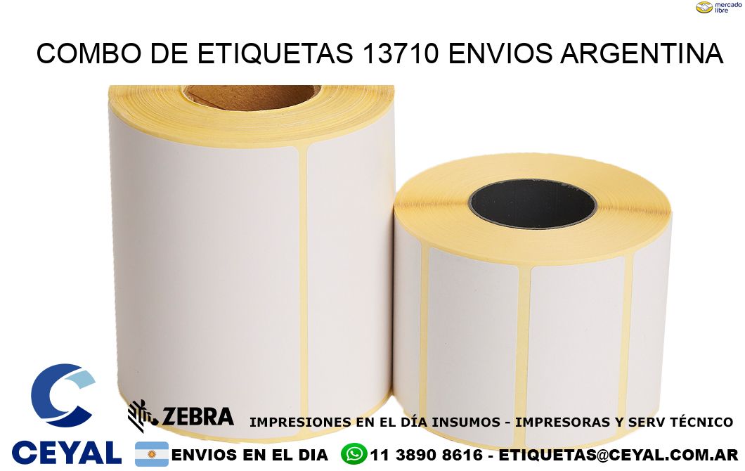 Combo de etiquetas 13710 ENVIOS ARGENTINA