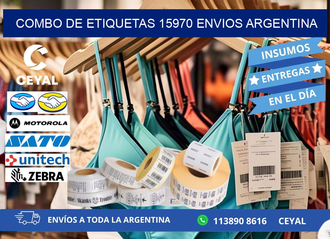 Combo de etiquetas 15970 ENVIOS ARGENTINA