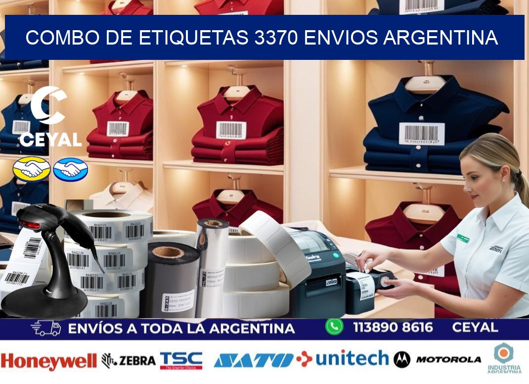 Combo de etiquetas 3370 ENVIOS ARGENTINA