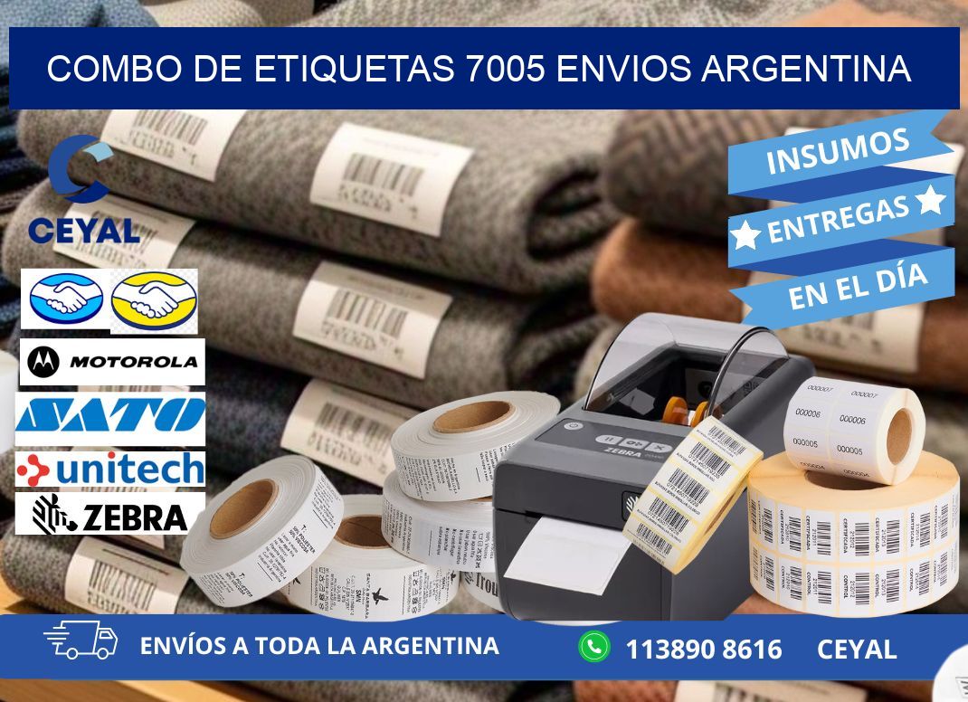 Combo de etiquetas 7005 ENVIOS ARGENTINA