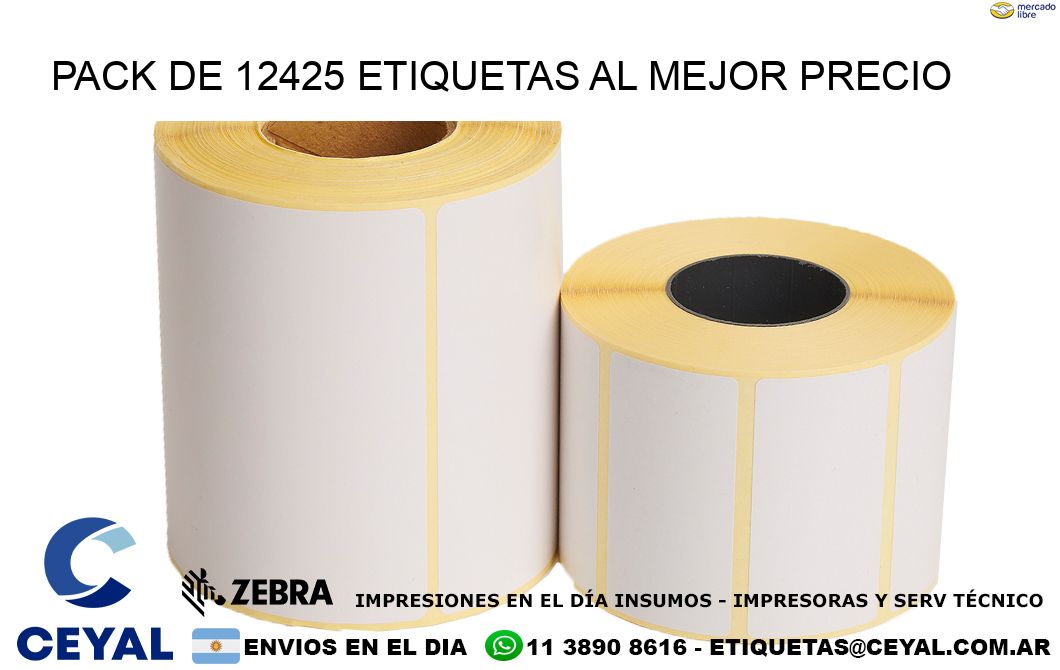 Pack de 12425 etiquetas al mejor precio