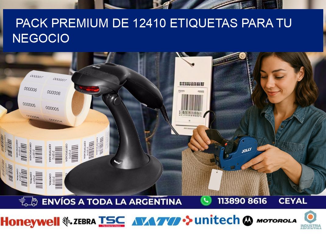 Pack premium de 12410 etiquetas para tu negocio