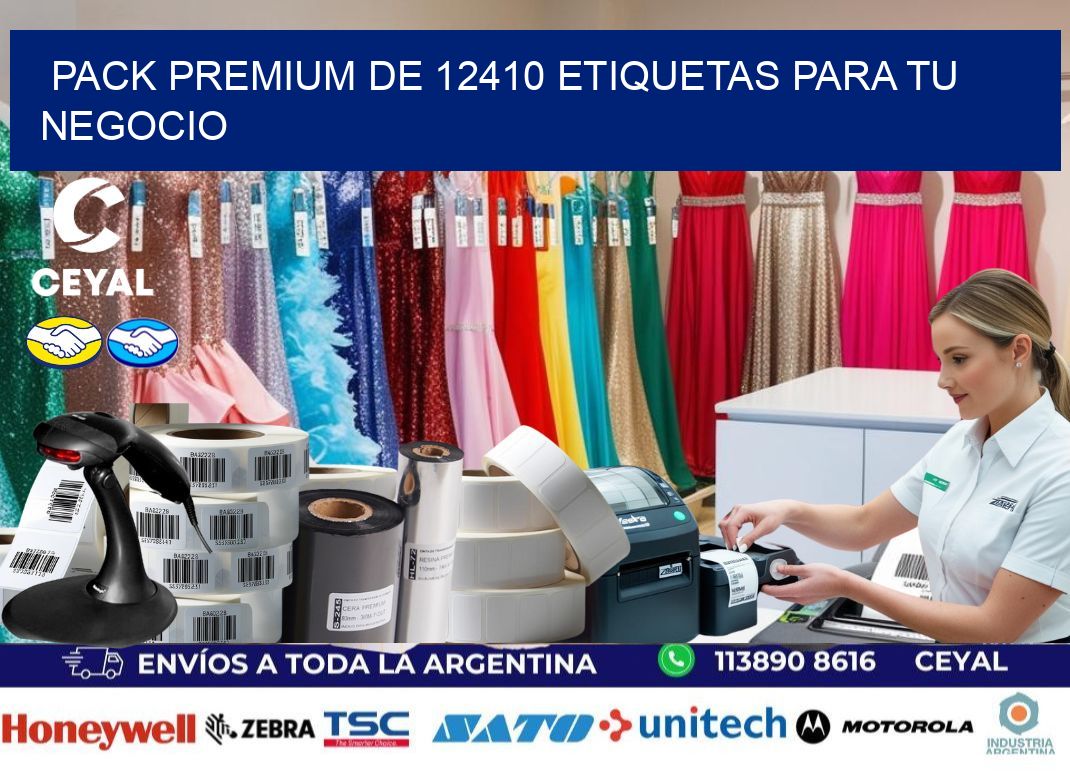 Pack premium de 12410 etiquetas para tu negocio