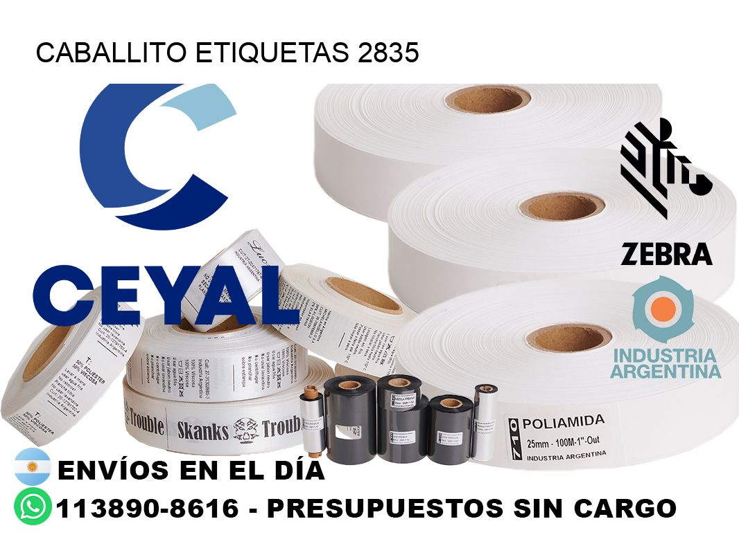 Caballito etiquetas 2835