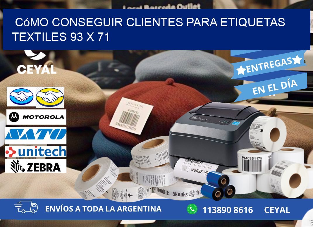 Cómo Conseguir Clientes para Etiquetas Textiles 93 x 71