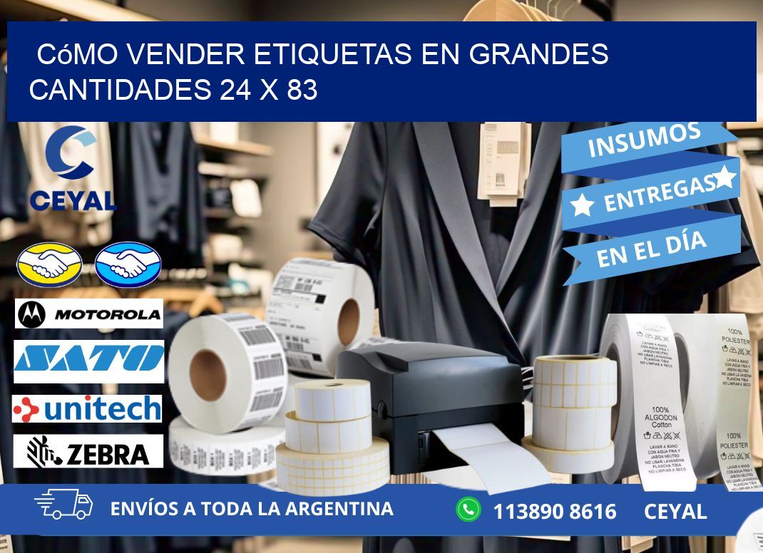 Cómo Vender Etiquetas en Grandes Cantidades 24 x 83
