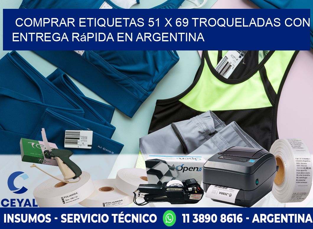 Comprar etiquetas 51 x 69 troqueladas con entrega rápida en Argentina
