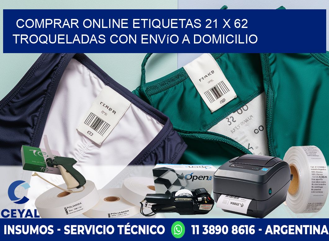 Comprar online etiquetas 21 x 62 troqueladas con envío a domicilio