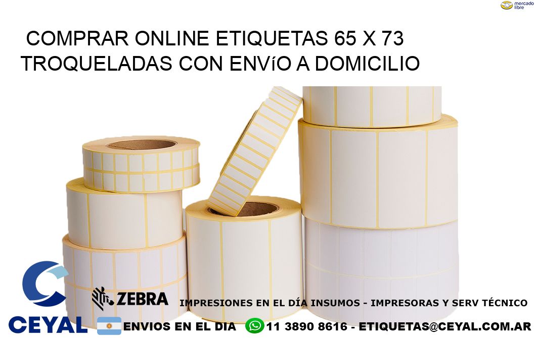 Comprar online etiquetas 65 x 73 troqueladas con envío a domicilio