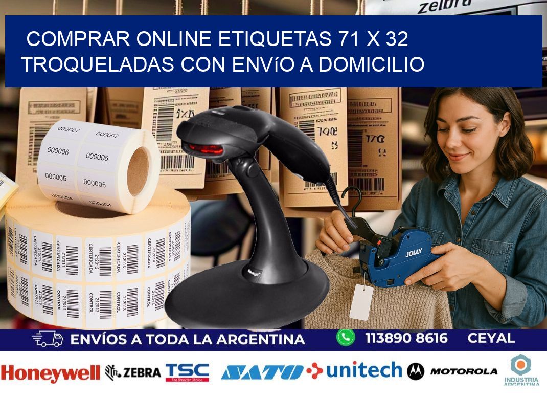 Comprar online etiquetas 71 x 32 troqueladas con envío a domicilio