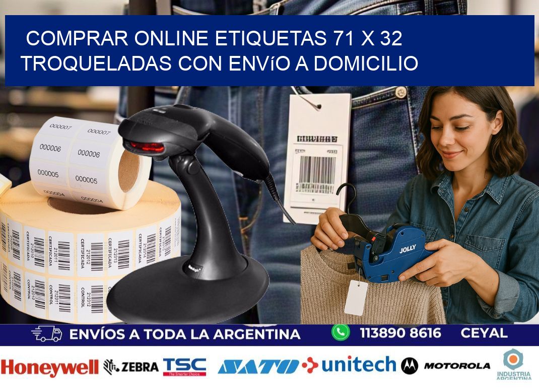 Comprar online etiquetas 71 x 32 troqueladas con envío a domicilio