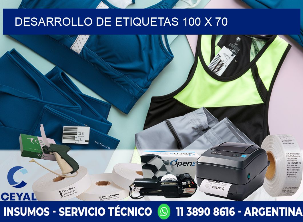 Desarrollo de etiquetas 100 x 70