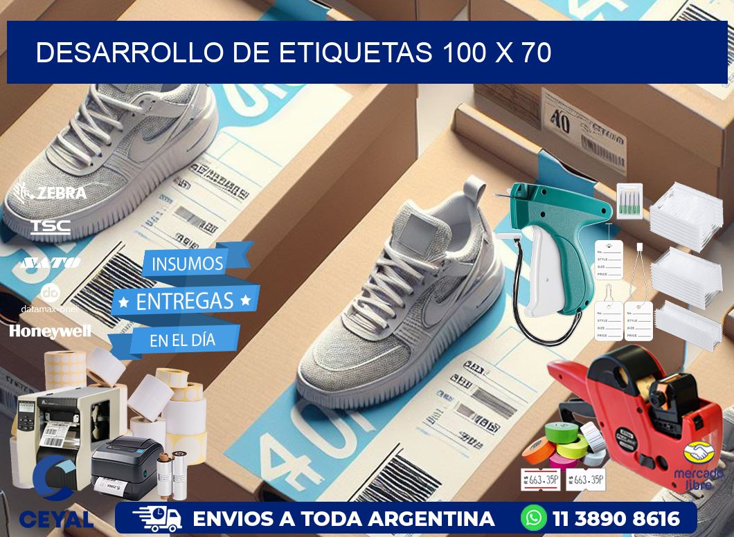 Desarrollo de etiquetas 100 x 70