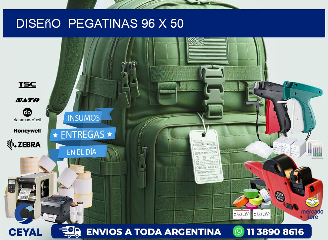 Diseño  PEGATINAS 96 x 50