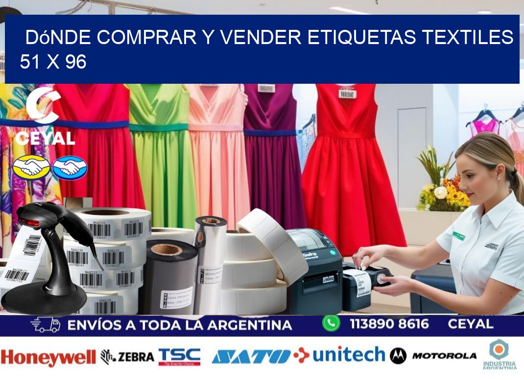 Dónde Comprar y Vender Etiquetas Textiles 51 x 96