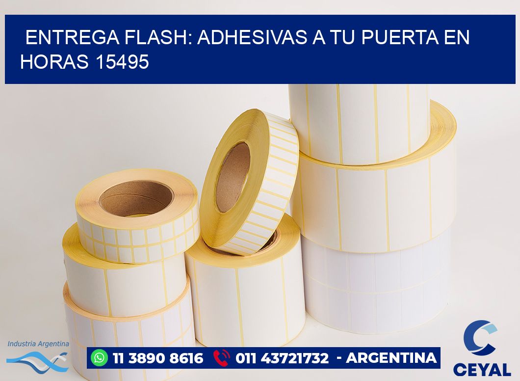 Entrega Flash: Adhesivas A Tu Puerta en Horas 15495
