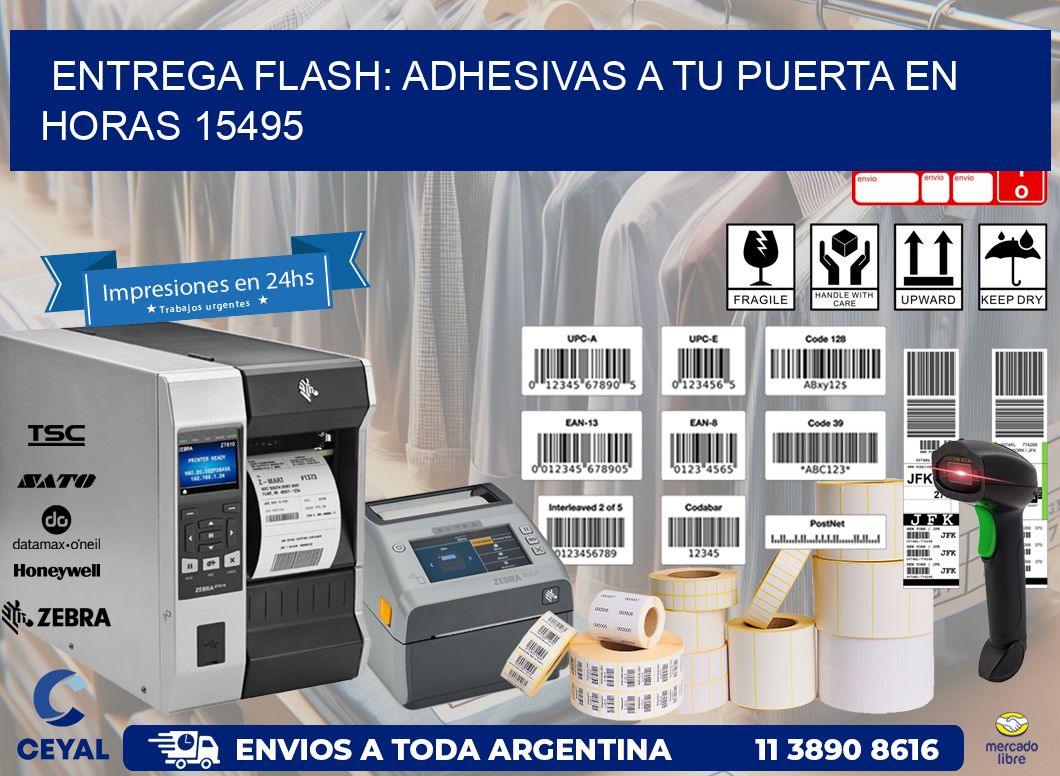 Entrega Flash: Adhesivas A Tu Puerta en Horas 15495