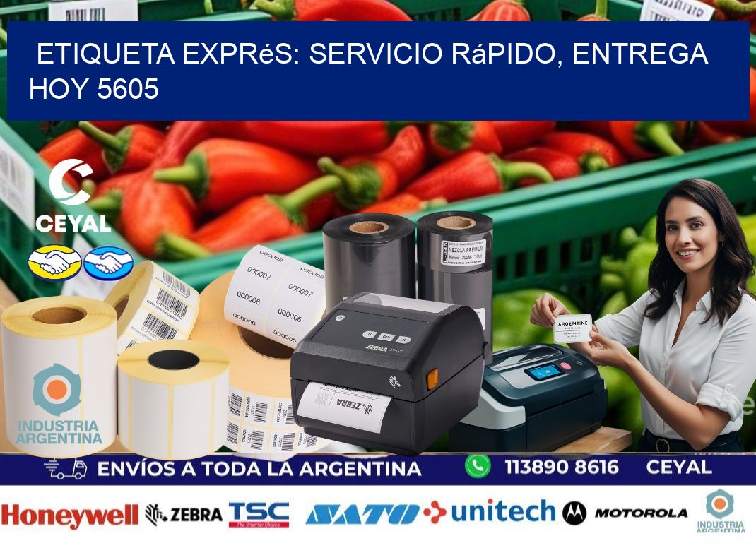 Etiqueta Exprés: Servicio Rápido, Entrega Hoy 5605