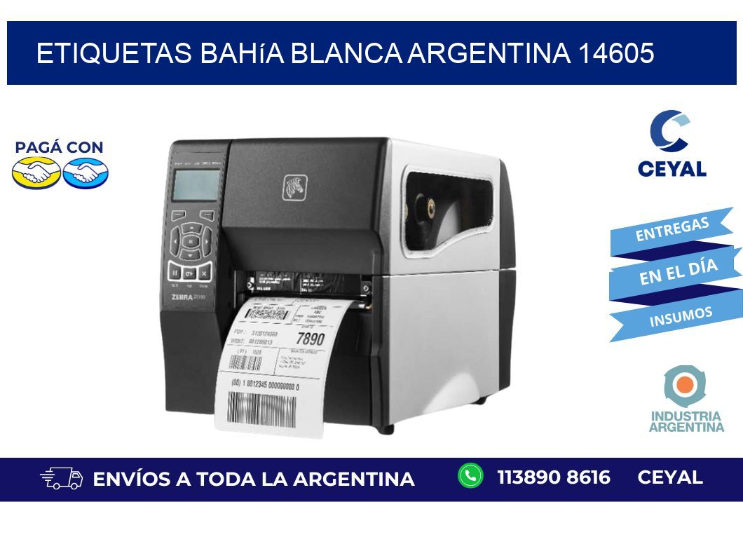 Etiquetas Bahía Blanca Argentina 14605