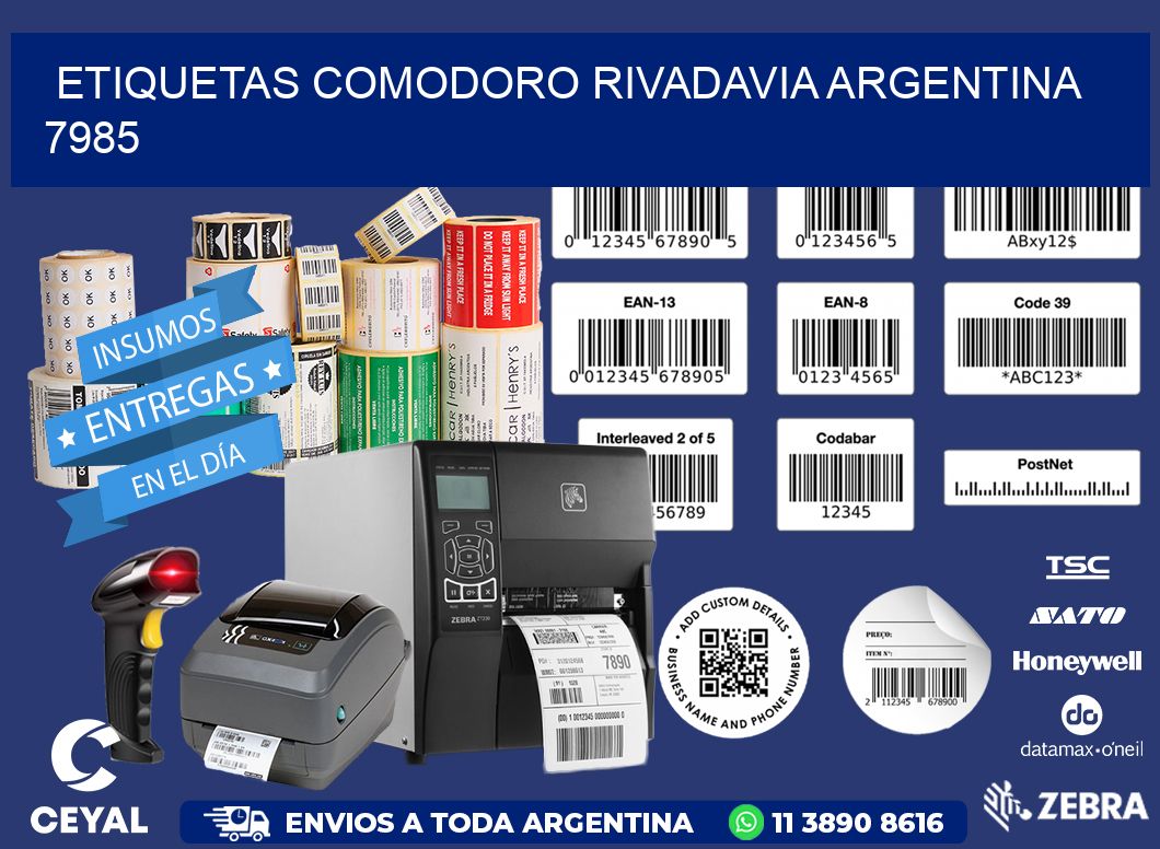 Etiquetas Comodoro Rivadavia Argentina 7985