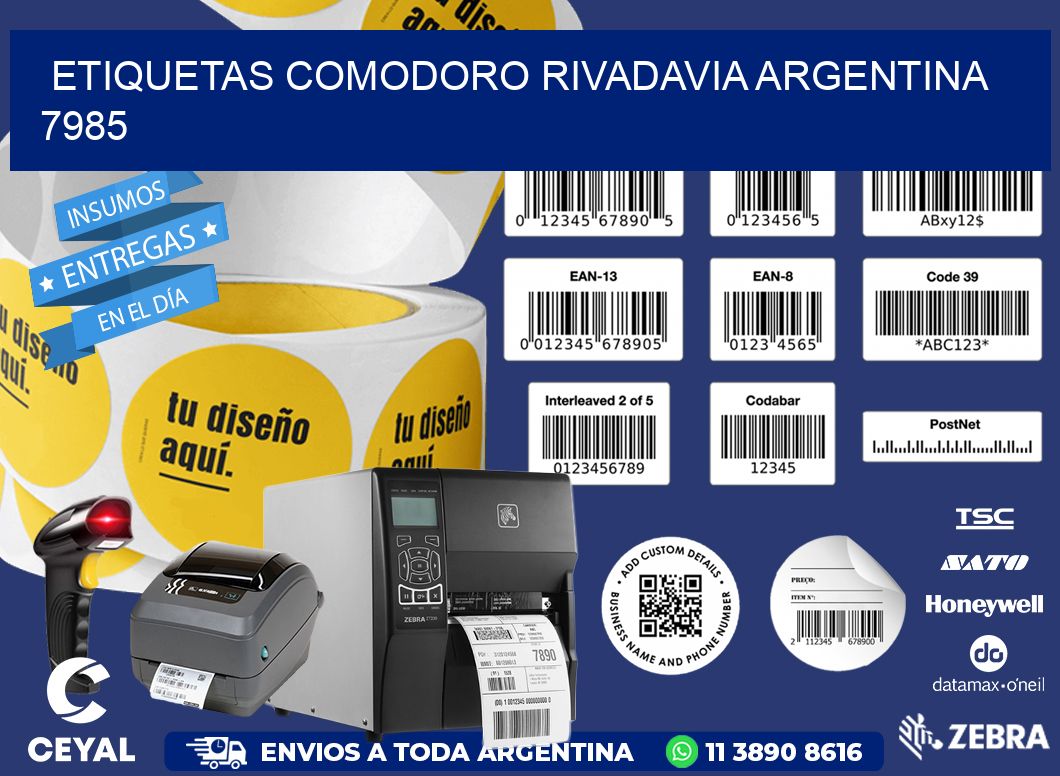 Etiquetas Comodoro Rivadavia Argentina 7985