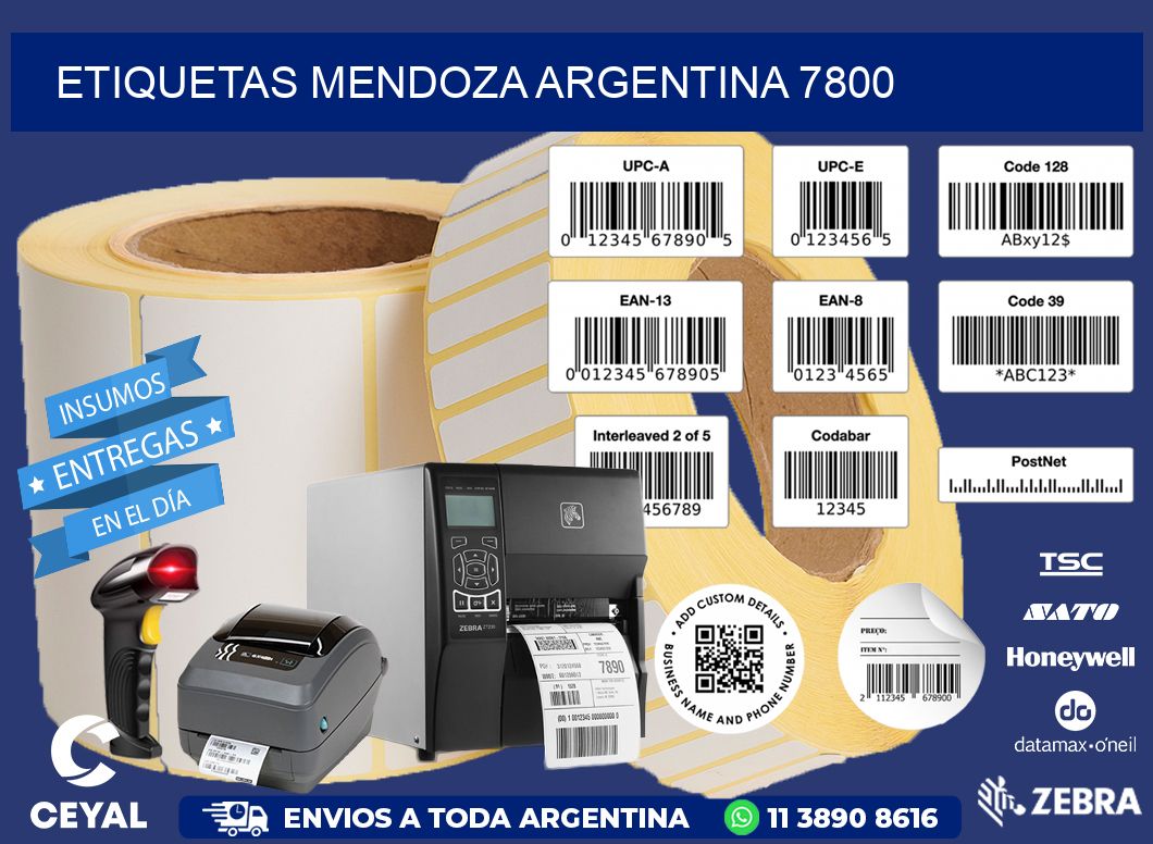 Etiquetas Mendoza Argentina 7800