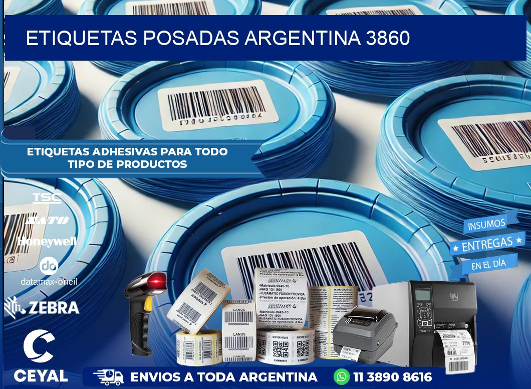 Etiquetas Posadas Argentina 3860