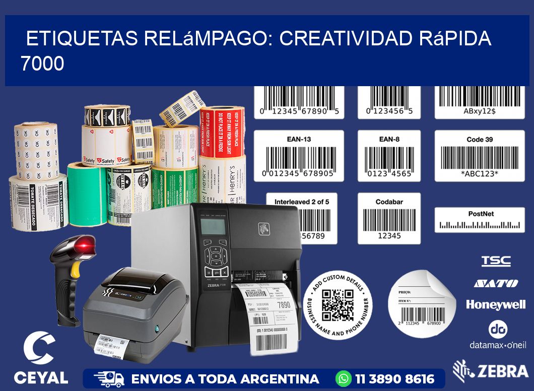 Etiquetas Relámpago: Creatividad Rápida 7000