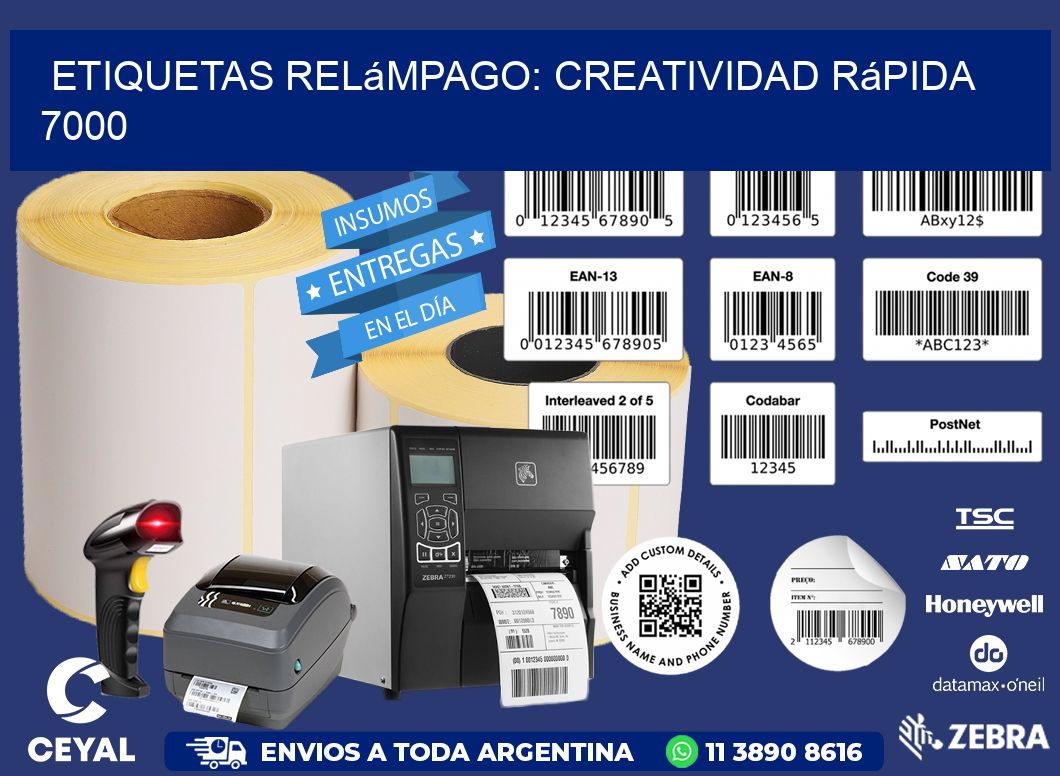 Etiquetas Relámpago: Creatividad Rápida 7000