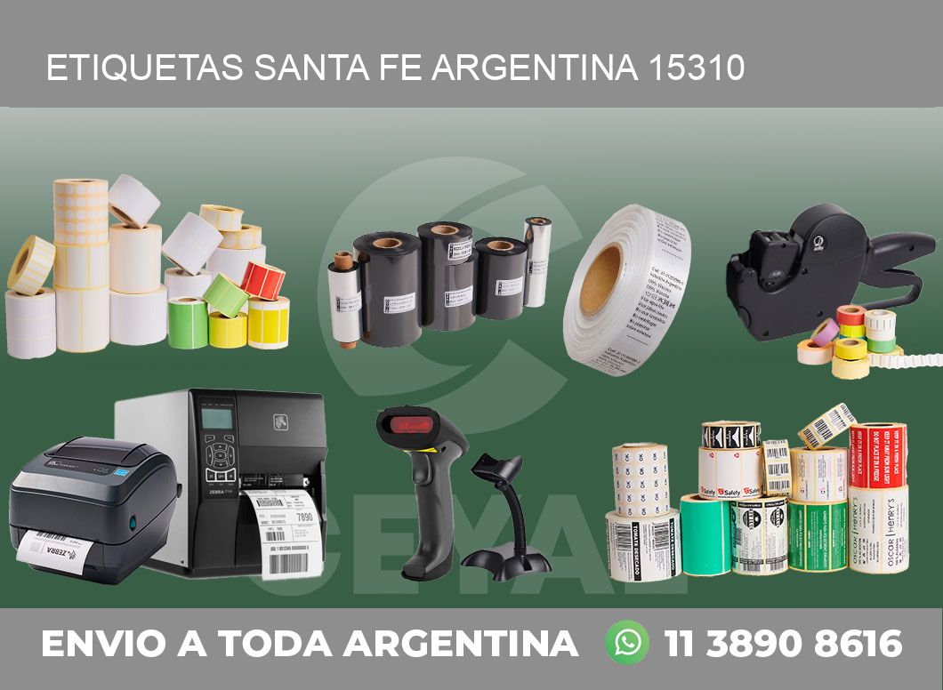 Etiquetas Santa Fe Argentina 15310