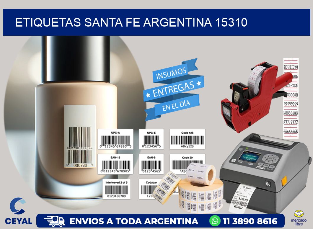 Etiquetas Santa Fe Argentina 15310