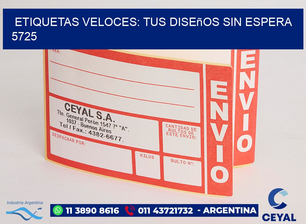 Etiquetas Veloces: Tus Diseños sin Espera 5725