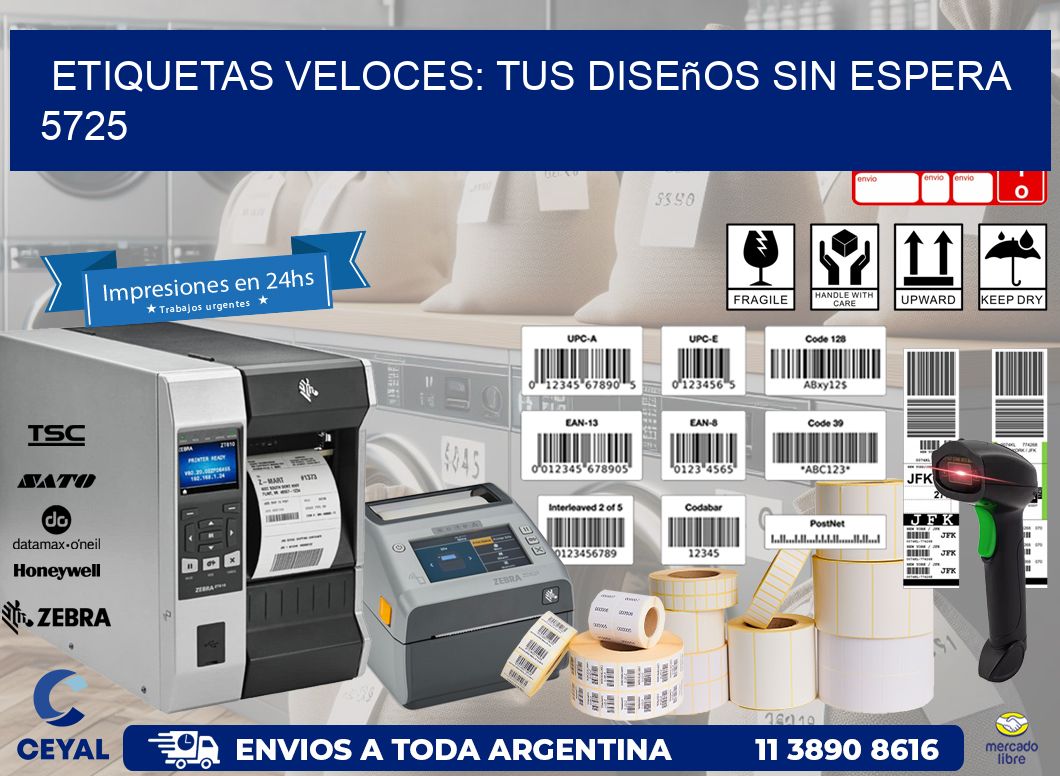 Etiquetas Veloces: Tus Diseños sin Espera 5725