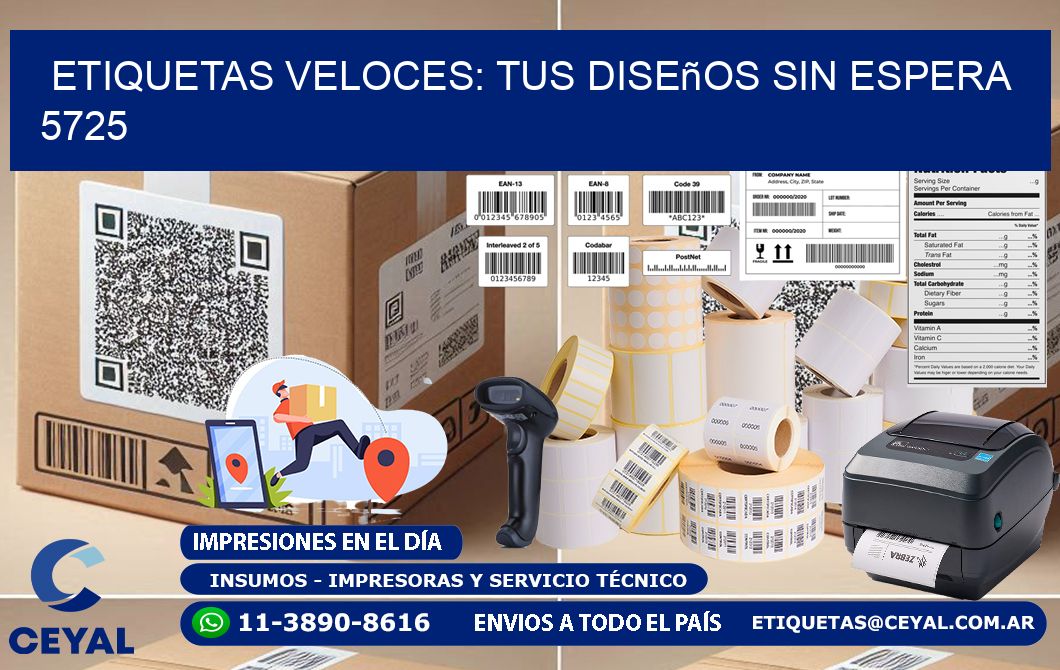 Etiquetas Veloces: Tus Diseños sin Espera 5725