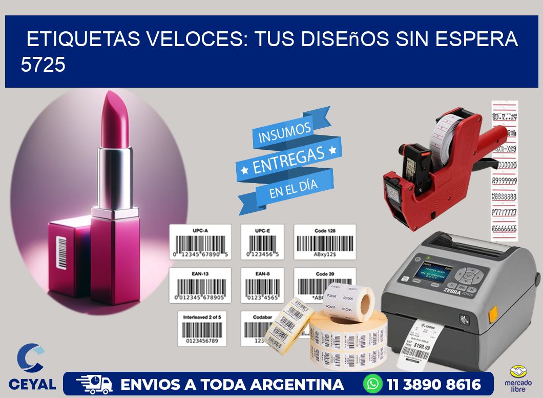 Etiquetas Veloces: Tus Diseños sin Espera 5725