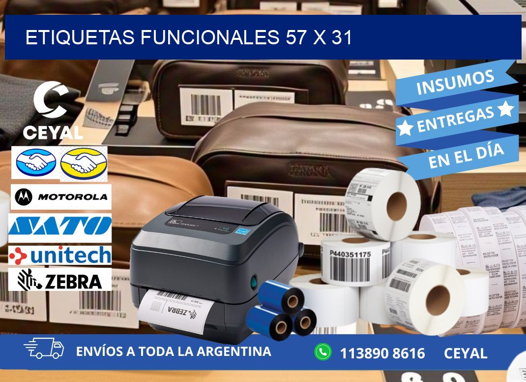 Etiquetas funcionales 57 x 31