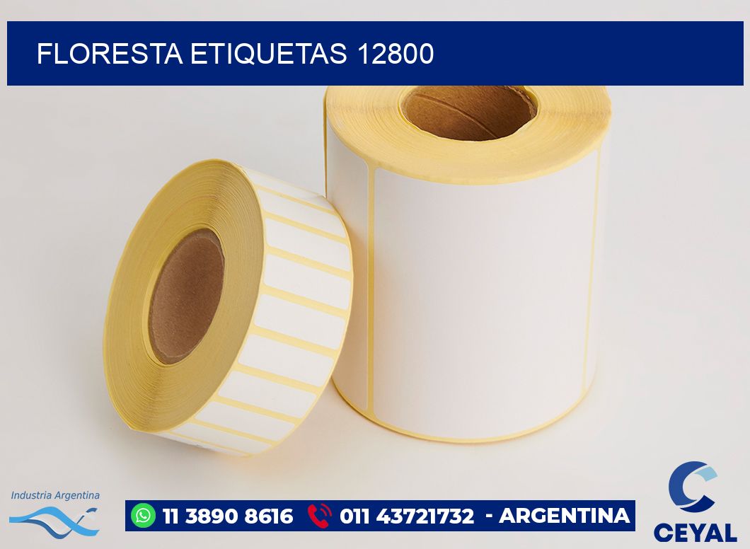 Floresta etiquetas 12800