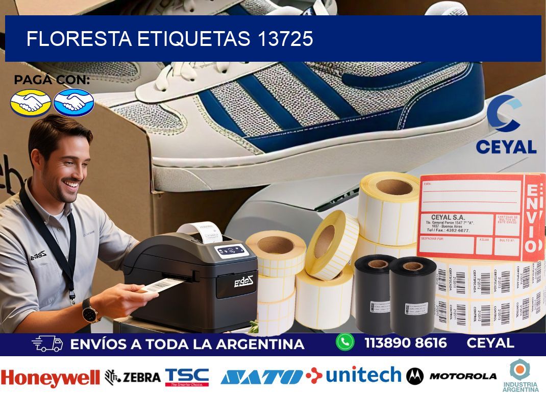 Floresta etiquetas 13725