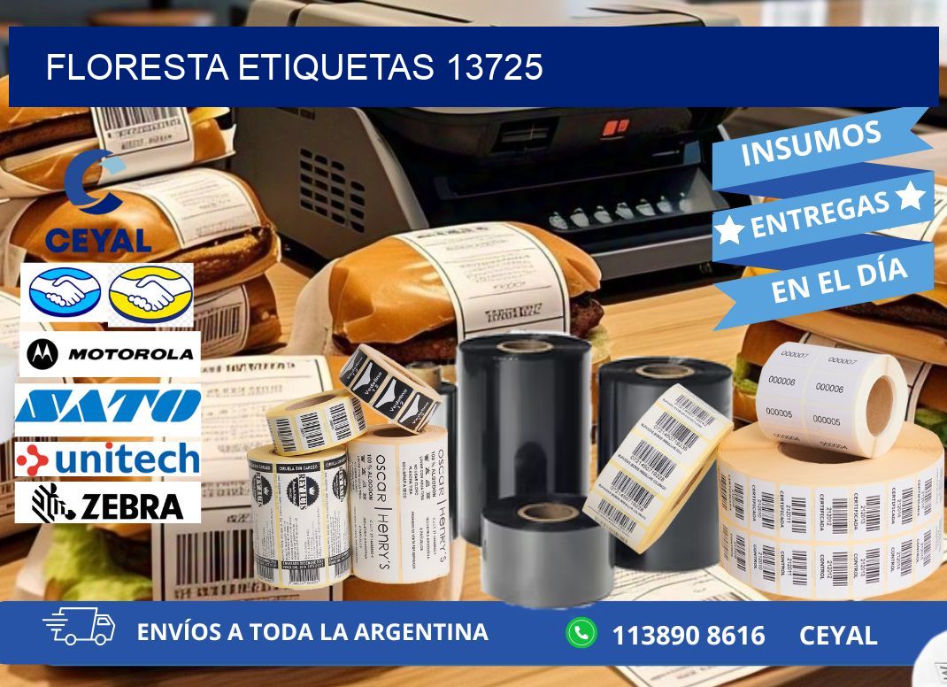 Floresta etiquetas 13725