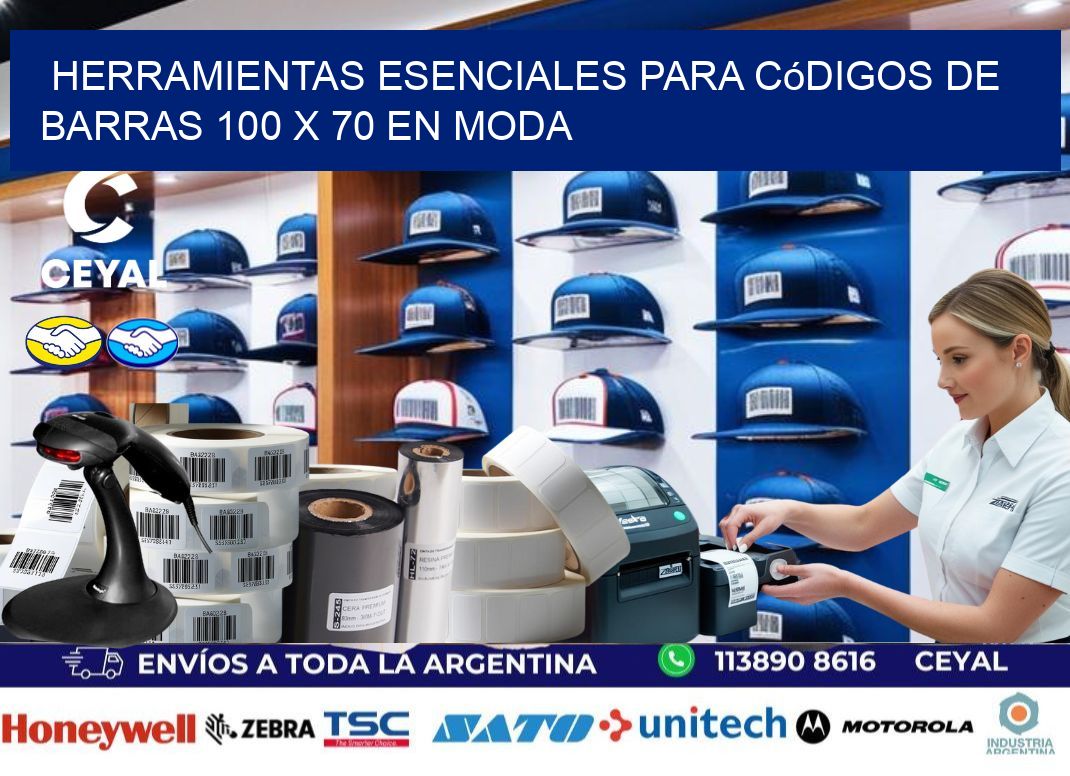 Herramientas Esenciales para Códigos de Barras 100 x 70 en Moda