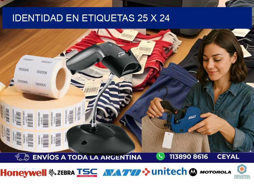 Identidad en etiquetas 25 x 24