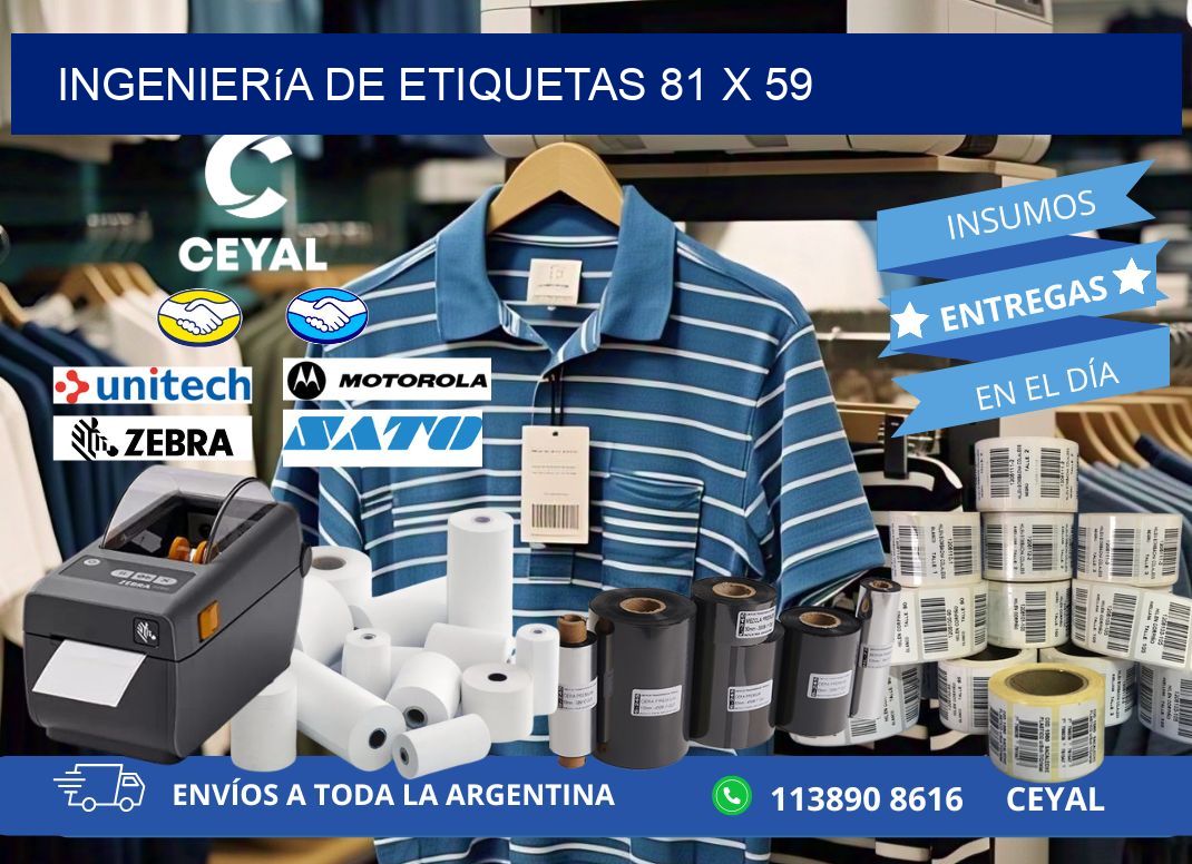 Ingeniería de etiquetas 81 x 59