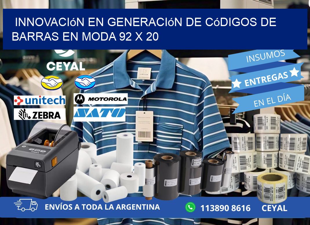 Innovación en Generación de Códigos de Barras en Moda 92 x 20