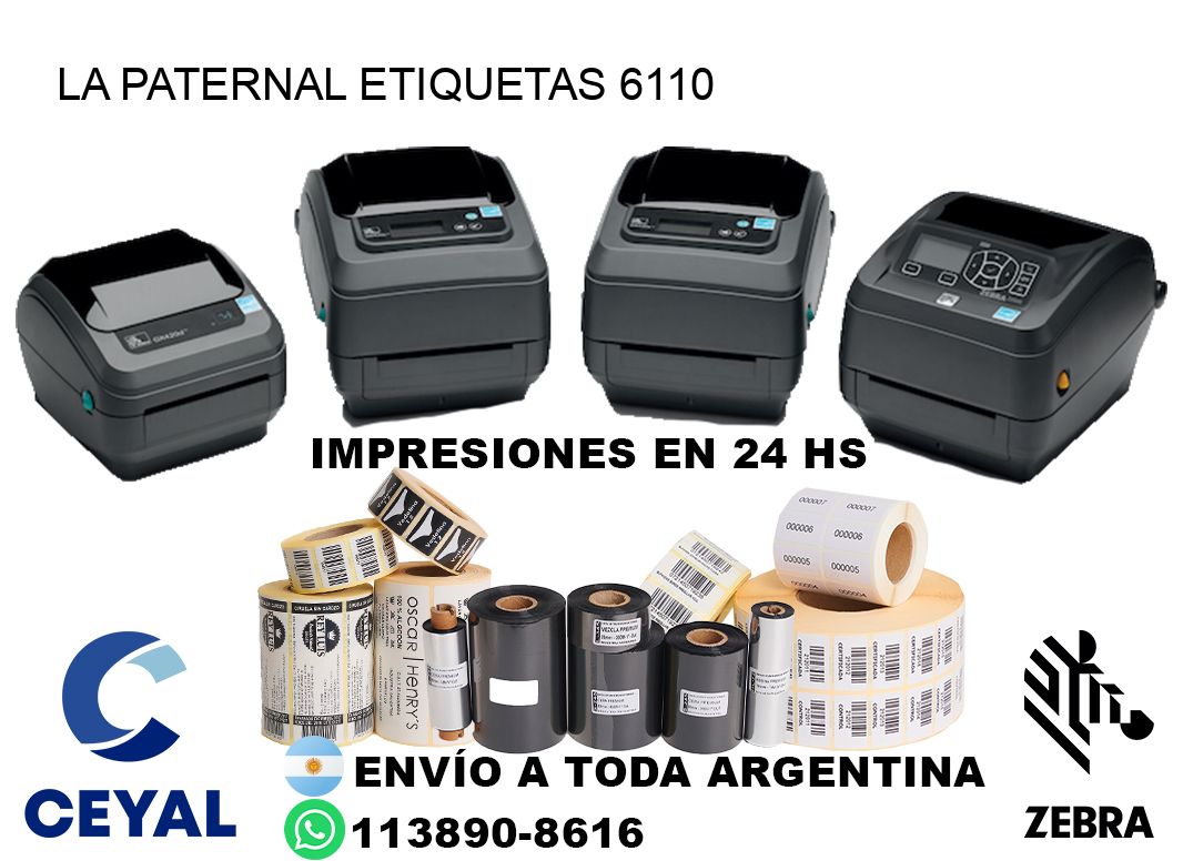 La Paternal etiquetas 6110