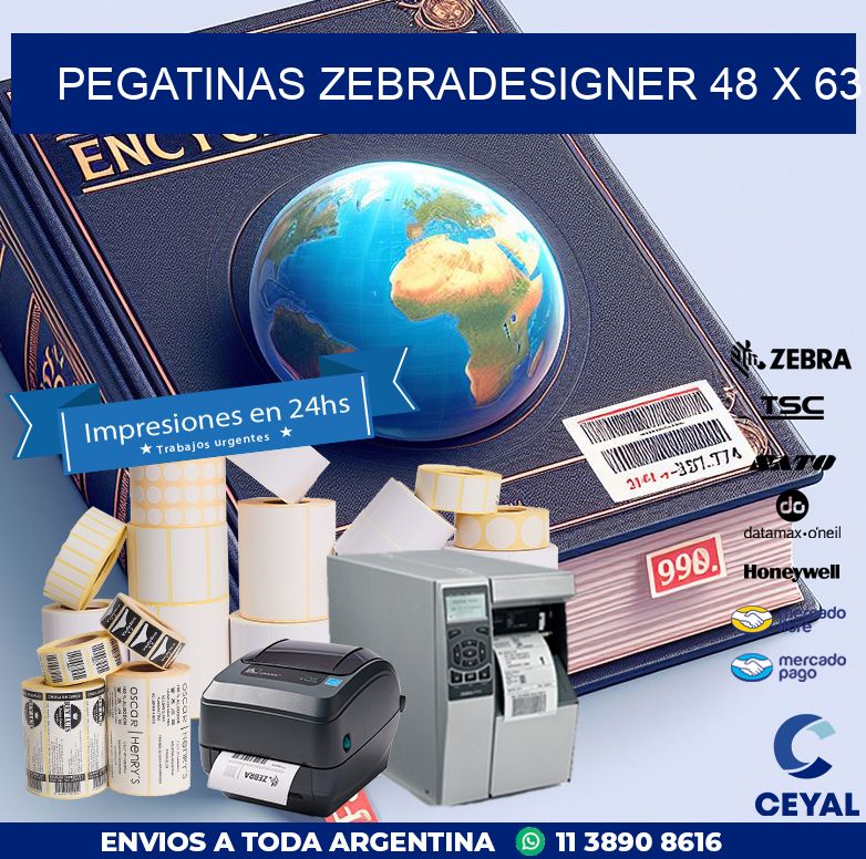 PEGATINAS zebradesigner 48 x 63