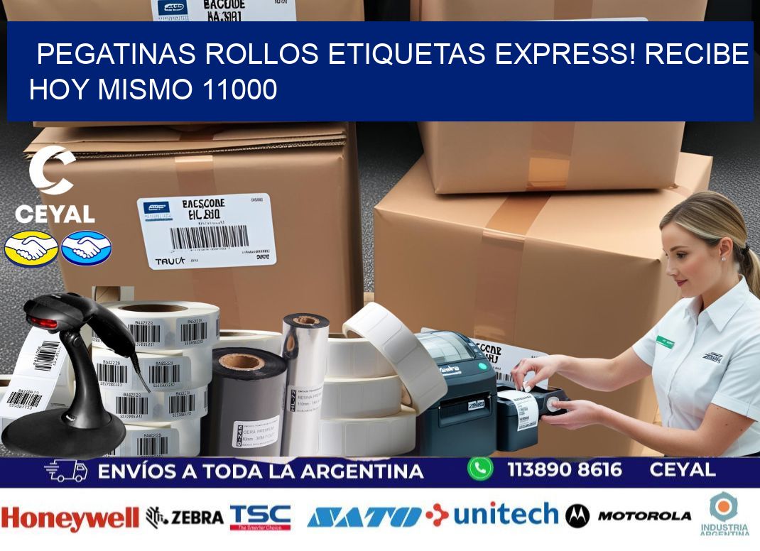 Pegatinas rollos etiquetas Express! Recibe Hoy Mismo 11000