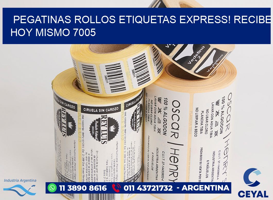 Pegatinas rollos etiquetas Express! Recibe Hoy Mismo 7005